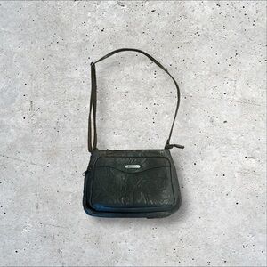 Koltov Black Distressed Shoulder Crossbody Purse Bag